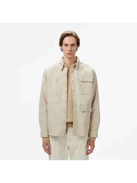 Lacoste Koszula Relaxed Fit beżowa