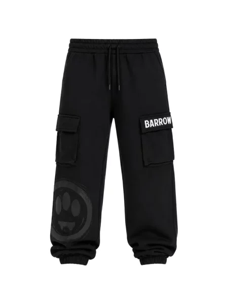 Spodnie cargo dziecięce Barrow czarne
