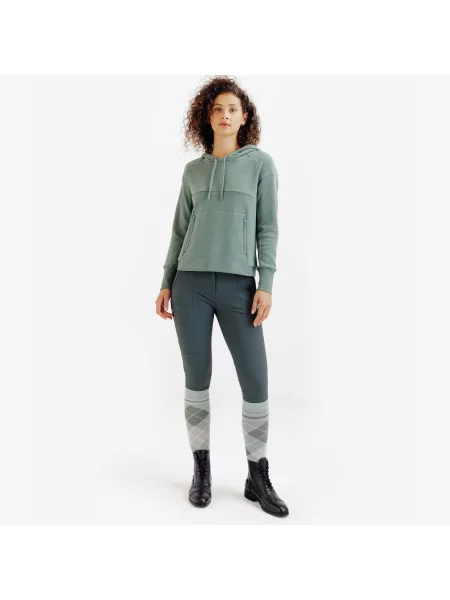 Bluza jeździecka z kapturem zielona