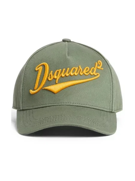 Czapka z daszkiem Dsquared2 z logo zielona