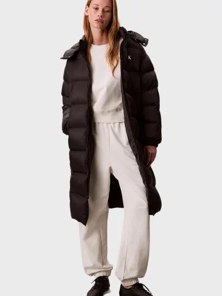 Довга джинсова куртка Calvin Klein Jeans чорна