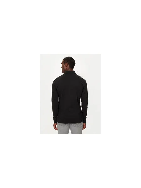 Boss Pólóing Passerby Slim Fit fekete