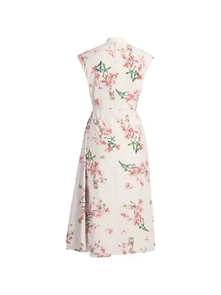 Rochie Erdem cu model floral cu imagine drapată