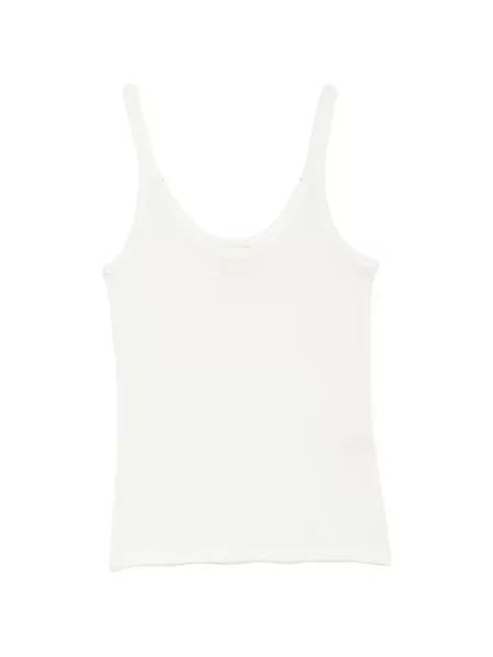 Top Loulou De Saison tricotate alb