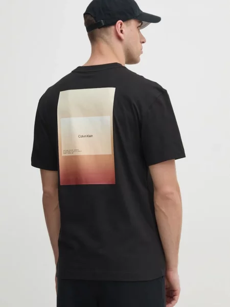Tričko Calvin Klein s potiskem černá
