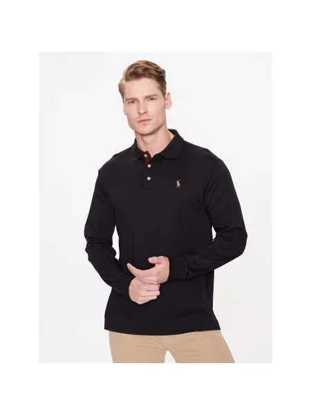 Polo Ralph Lauren Polo marškinėliai Slim Fit juoda
