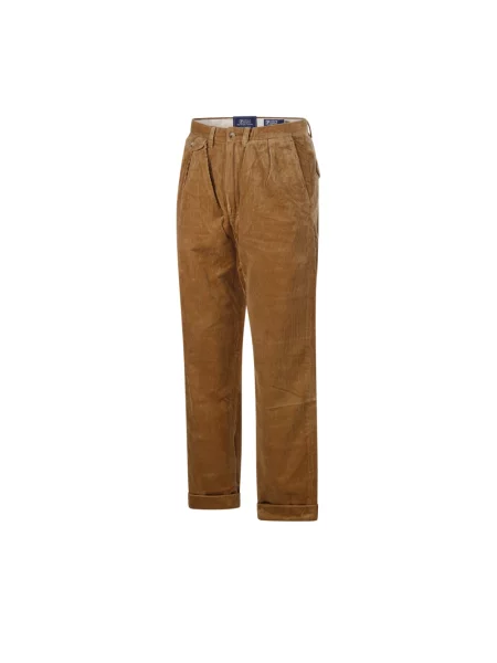 Spodnie Ralph Lauren sztruksowe brązowe