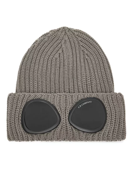C.P. Company czapka beanie wełniana zielona