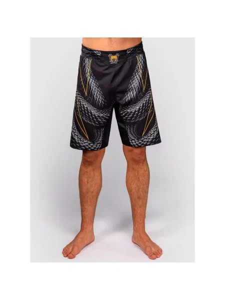 Spodenki Venum Matupa Fightshorts szare pomarańczowe XL czarne