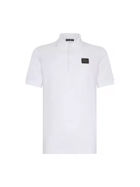 Koszulka polo Dolce And Gabbana biała