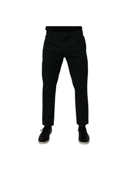 Skinny szerokie jeansy Dolce And Gabbana zielone