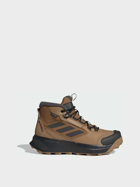 Кожаные ботинки Adidas коричневые