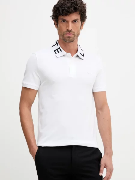 Lacoste tricou polo uni alb