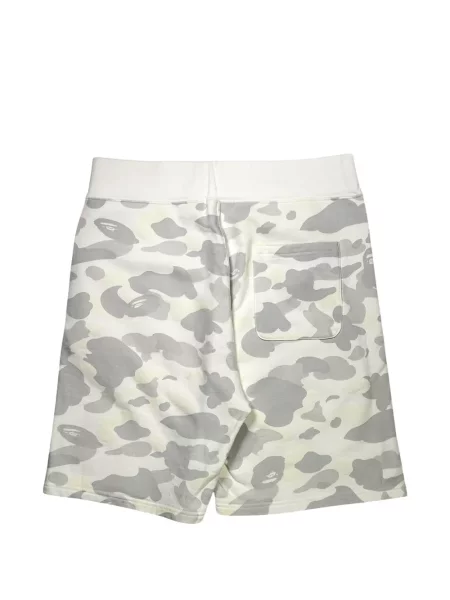 Pantaloni scurți A Bathing Ape® cu imagine alb