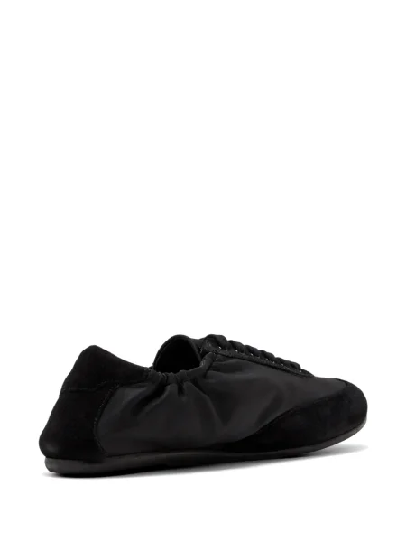 Sneakerși Staud din piele de căprioară negru