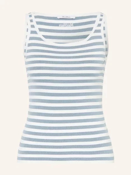 Dzianinowy top Max Mara biały
