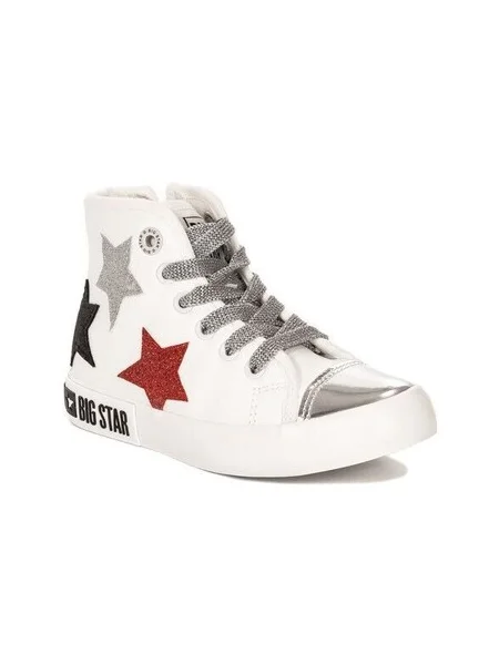 Členkové topánky Big Star biela