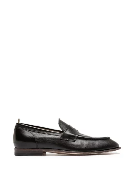 Pantofi loafer Officine Creative din piele maro