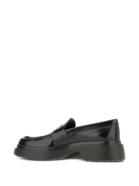Pantofi loafer Tod's din piele cu platformă negru