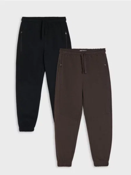 Sinsay Tepláky loose jogger 2 pack vícebarevná