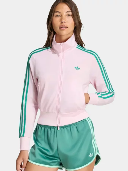 Adidas Originals hanorac cu glugă pentru femei Firebird Classic roz