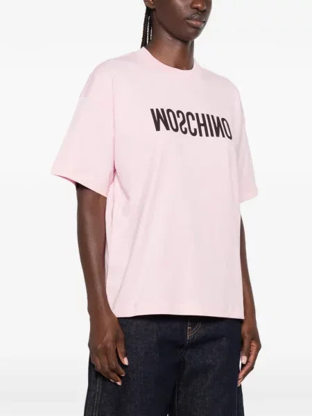 Tricou Moschino cu imagine roz