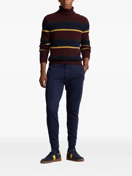 Curea Polo Ralph Lauren tricotate cu autograf cu șireturi albastru