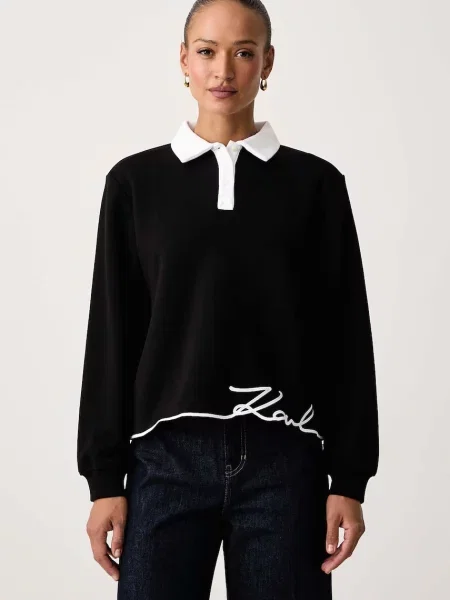 Karl Lagerfeld hanorac pentru femei cu negru