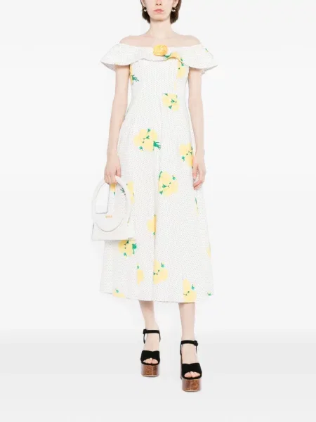 Rochie Hvn cu model floral cu imagine alb
