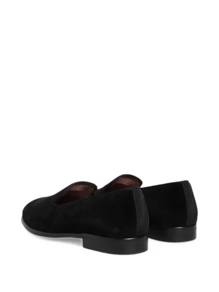Sametové loafers Dolce & Gabbana černé