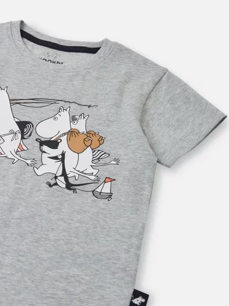 Дитяча Футболка REIMA Moomin Gosa бавовна/віскоза сірий