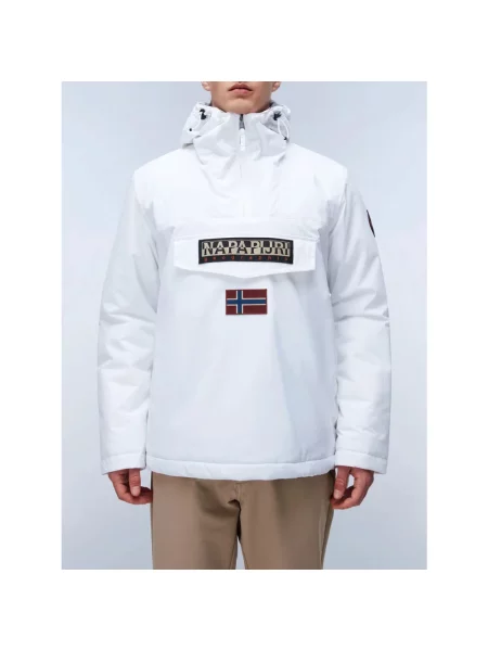 Kurtka Napapijri Rainforest Winter 3 blue marine bright white biała