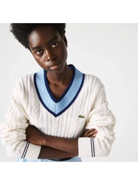 Свитер Lacoste белый