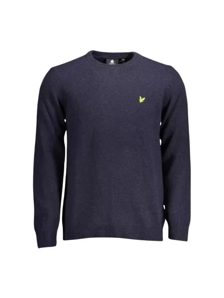 Sweter Lyle & Scott wełniany niebieski