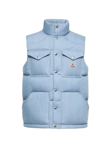 Vestă Moncler cu autograf albastru