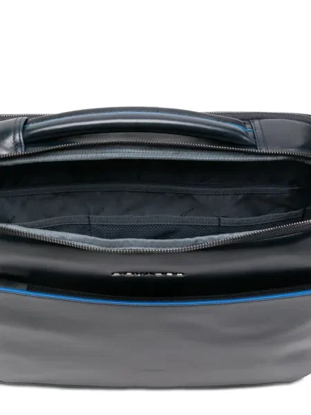 Bőr laptoptáska Piquadro kék