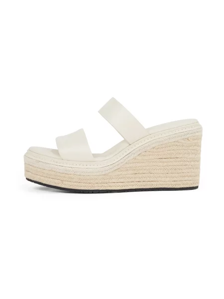 Calvin Klein Espadrile Wedge Sandal 50 He Écru gri