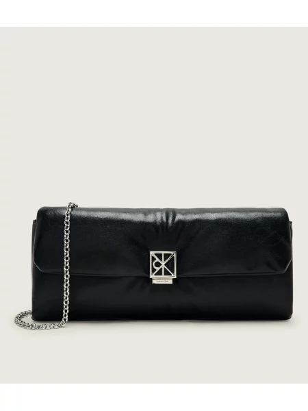 Calvin Klein Geantă Emblem Hw Padded Clutch negru