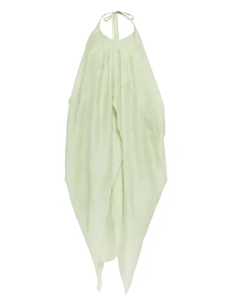 Rochie midi Tout A Coup până la genunchi cu gât halter de costum verde