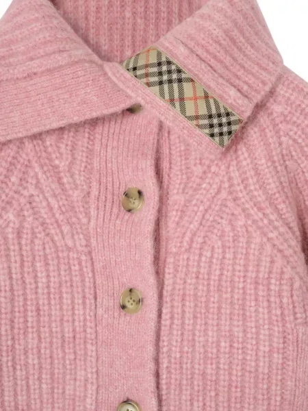 Gyerek kardigán Burberry rózsaszín