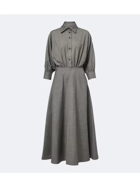Rochie midi Altuzarra de lână gri