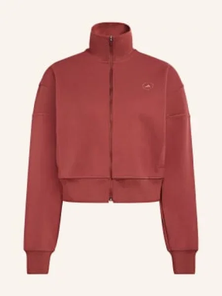 Adidas By Stella Mccartney Tréninková Bunda Asmc Knitted tmavě červená