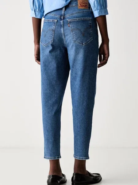Levi's jeansy mom fit HIGH WAISTED MOM JEAN niebieskie