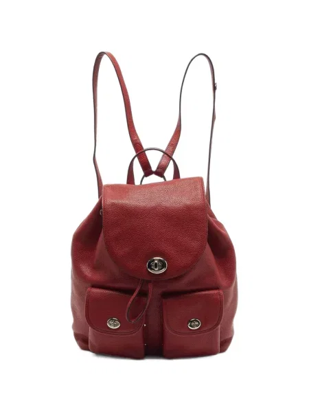 Rucsac Coach din piele roșu