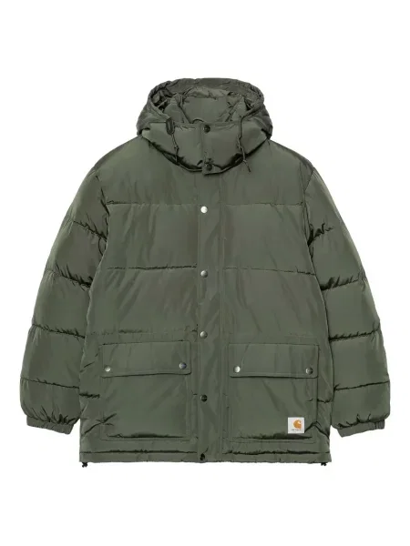 Geacă Carhartt Wip cu glugă verde