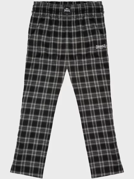 Клетчатые брюки Lonsdale черные