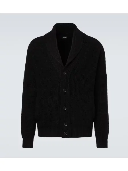 Cardigan Zegna din cașmir negru