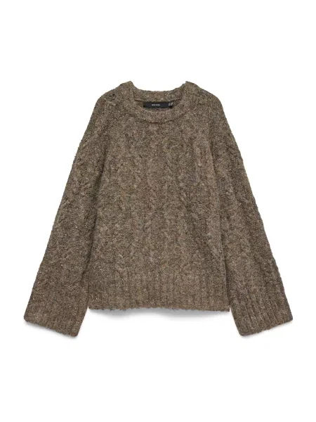VERO MODA Pulover VMINGRID ciocolatiu
