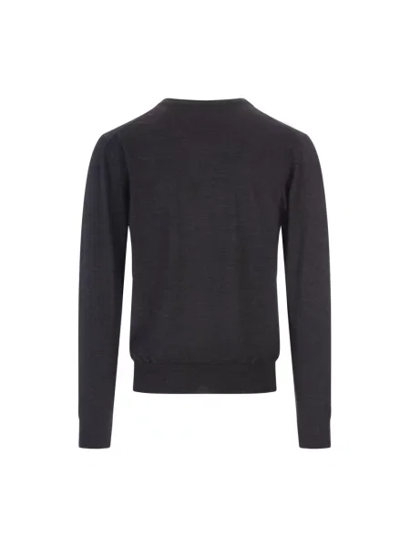 Sweter Fedeli wełniany szary