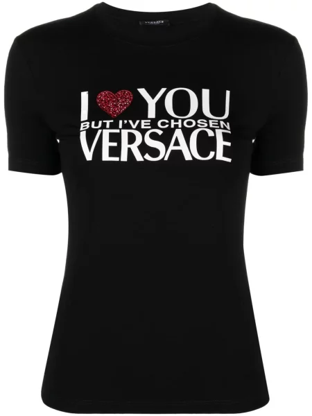 Tricou Versace cu imagine negru